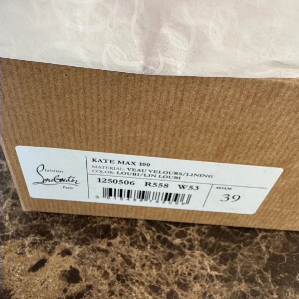 Christian Louboutin Kate max 100mm red loubi suede stiletto sz 39 - Picture 11 of 12
